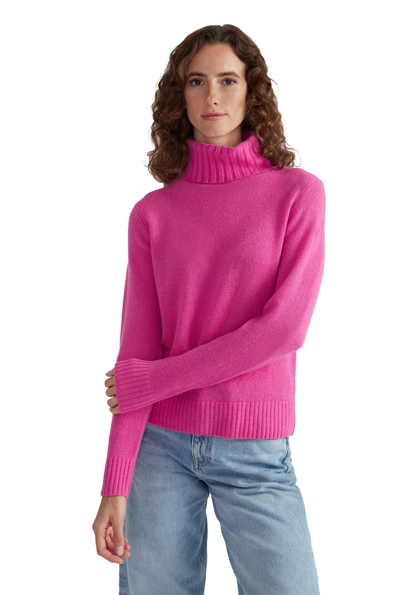Style Republic 100% Pure Cashmere Classic Fit Turtleneck Women's Sweater