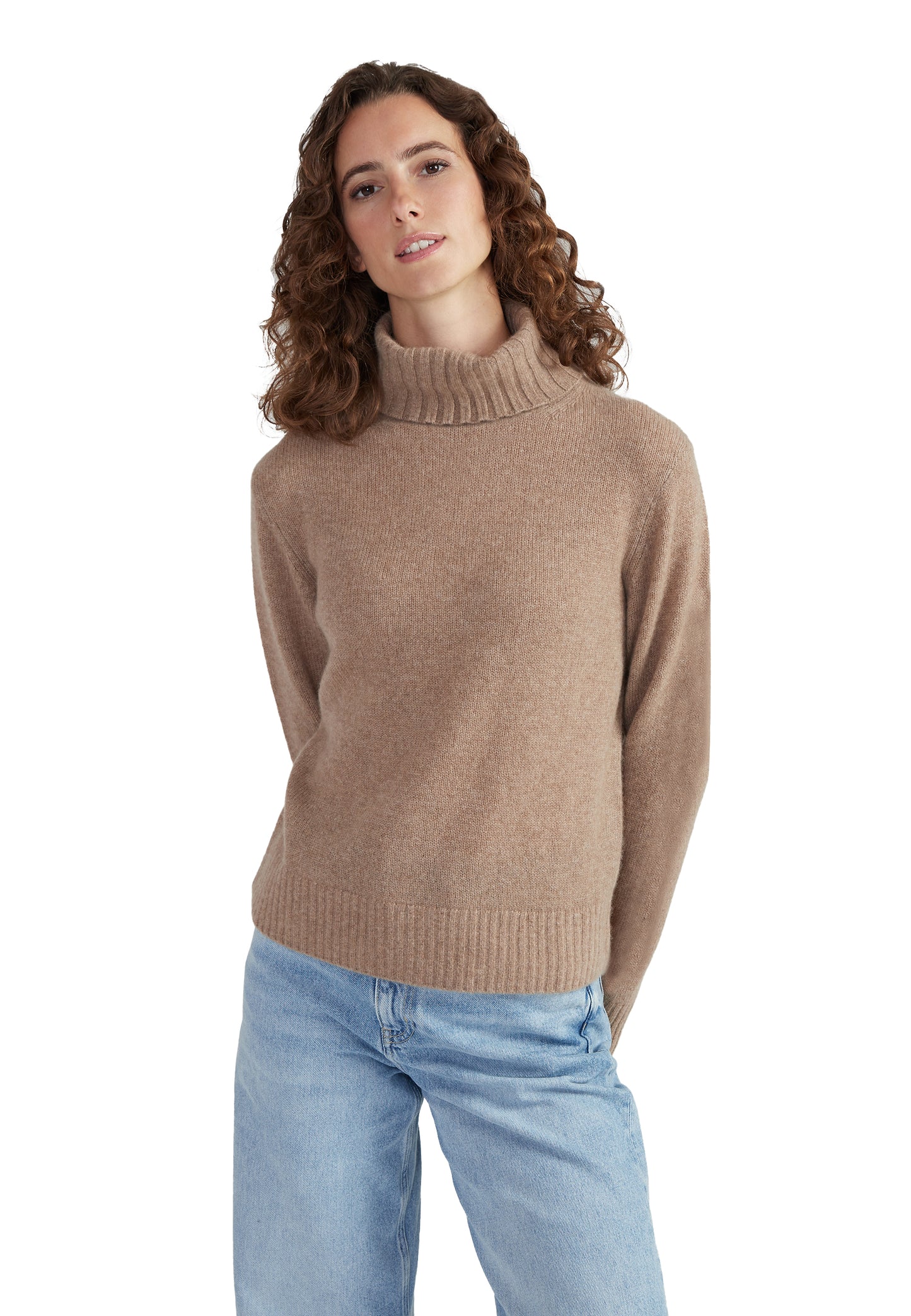 Style Republic 100% Pure Cashmere Classic Fit Turtleneck Women's Sweater
