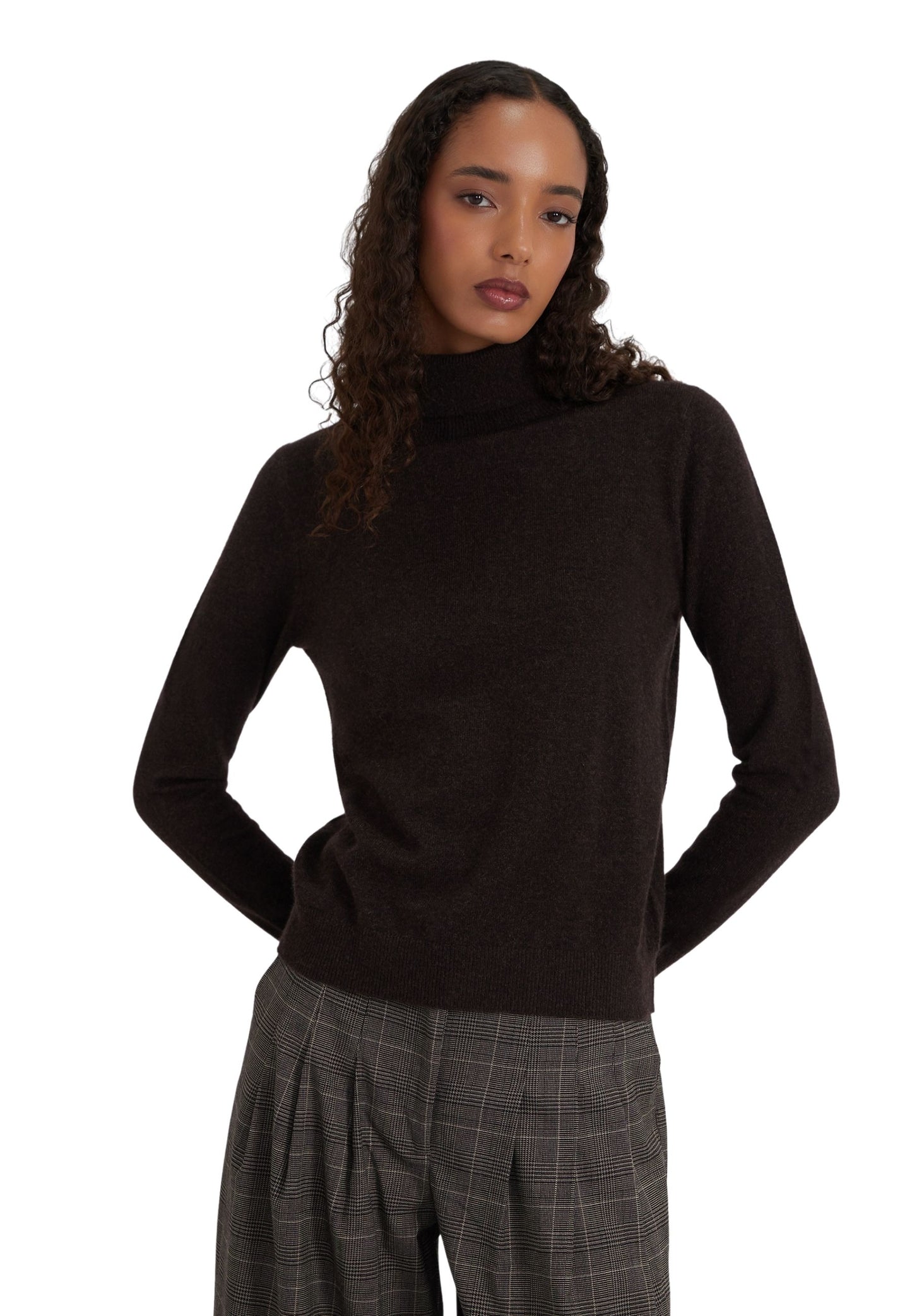 Style Republic 100% Pure Cashmere Classic Fit Turtleneck Women's Sweater