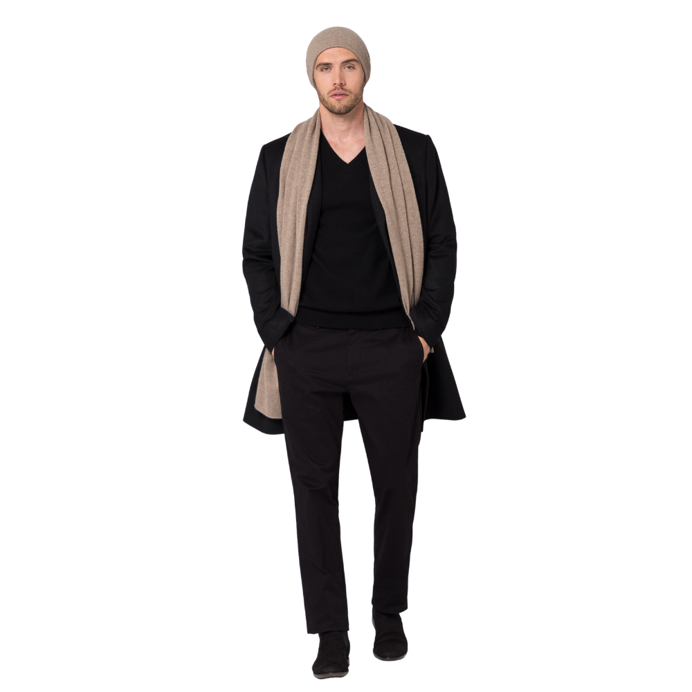 Style Republic Men's 100% Pure Cashmere Winter Scarf