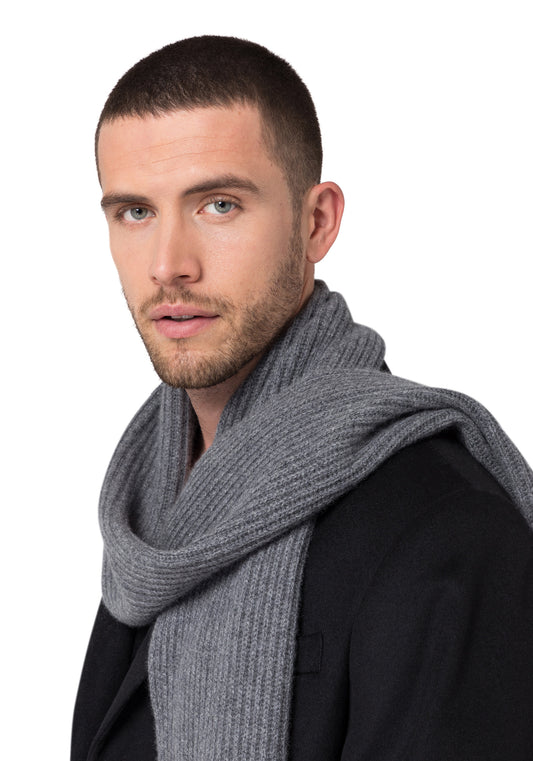 Style Republic Men's Cashmere Chunky Knit Scarf