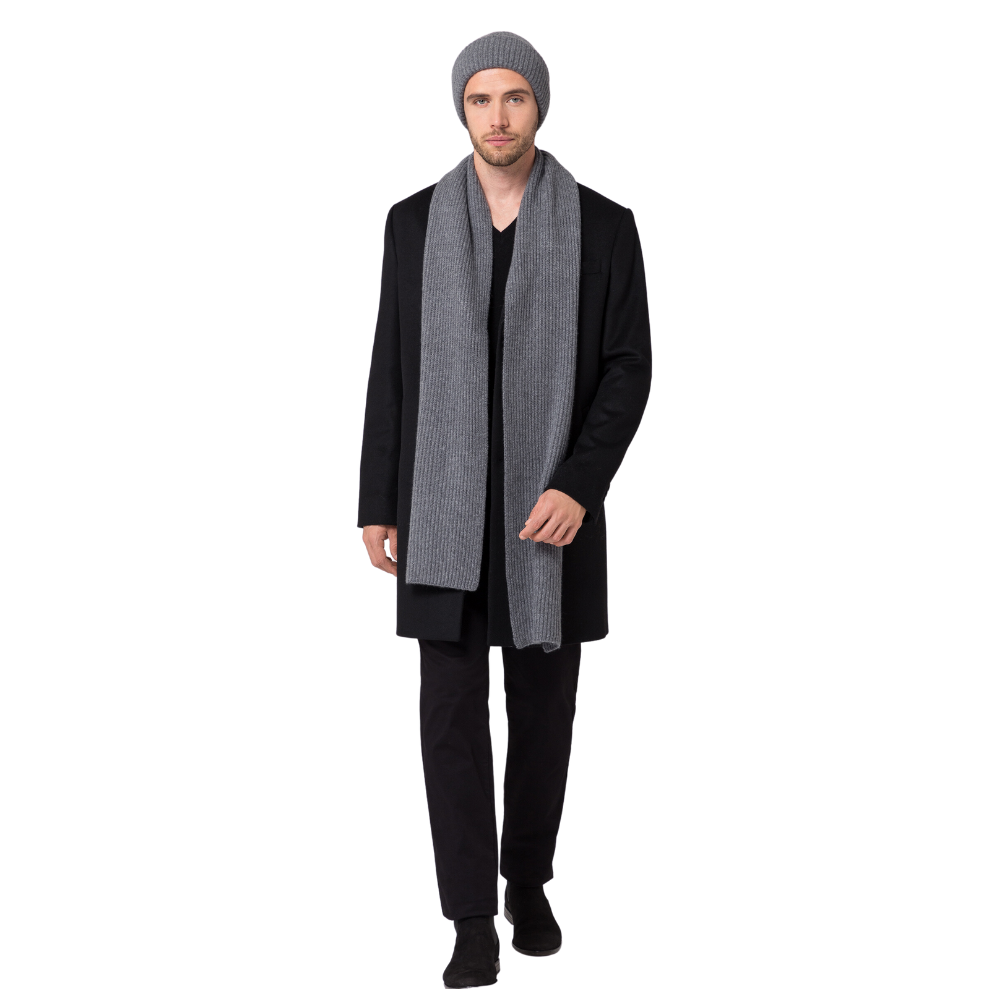 Style Republic Men's Cashmere Chunky Knit Scarf