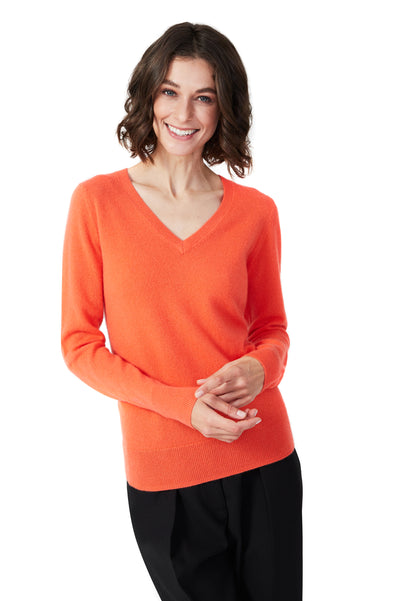 Style Republic 100% Pure Cashmere V-Neck Women's Sweater