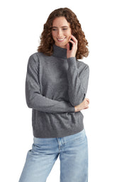 Style Republic 100% Pure Cashmere Classic Fit Turtleneck Women's Sweater