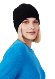 Style Republic 100% Pure Cashmere Women’s Ribbed Cuff Beanie