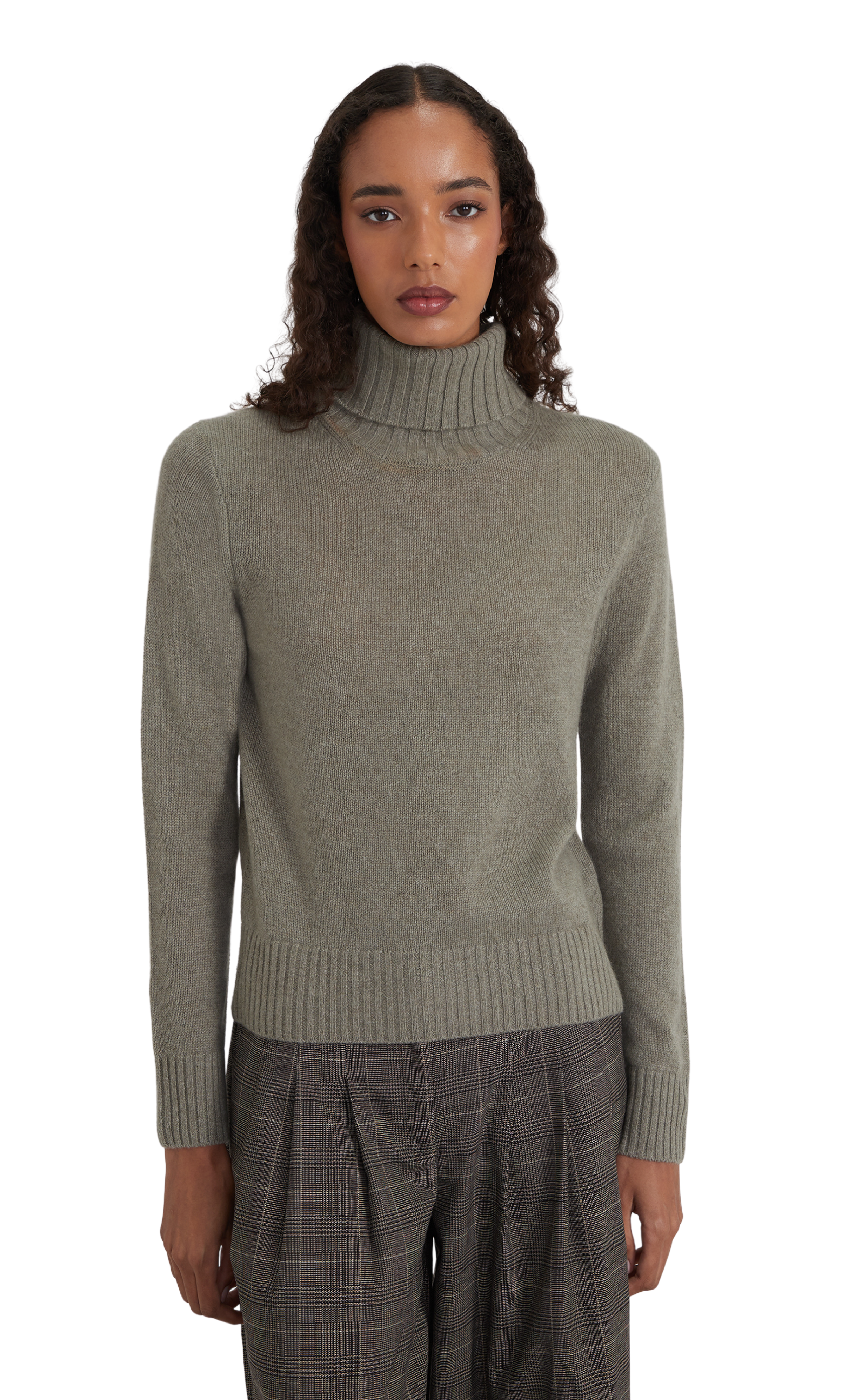 Style Republic 100% Pure Cashmere Regular Fit Turtleneck Women's Sweater