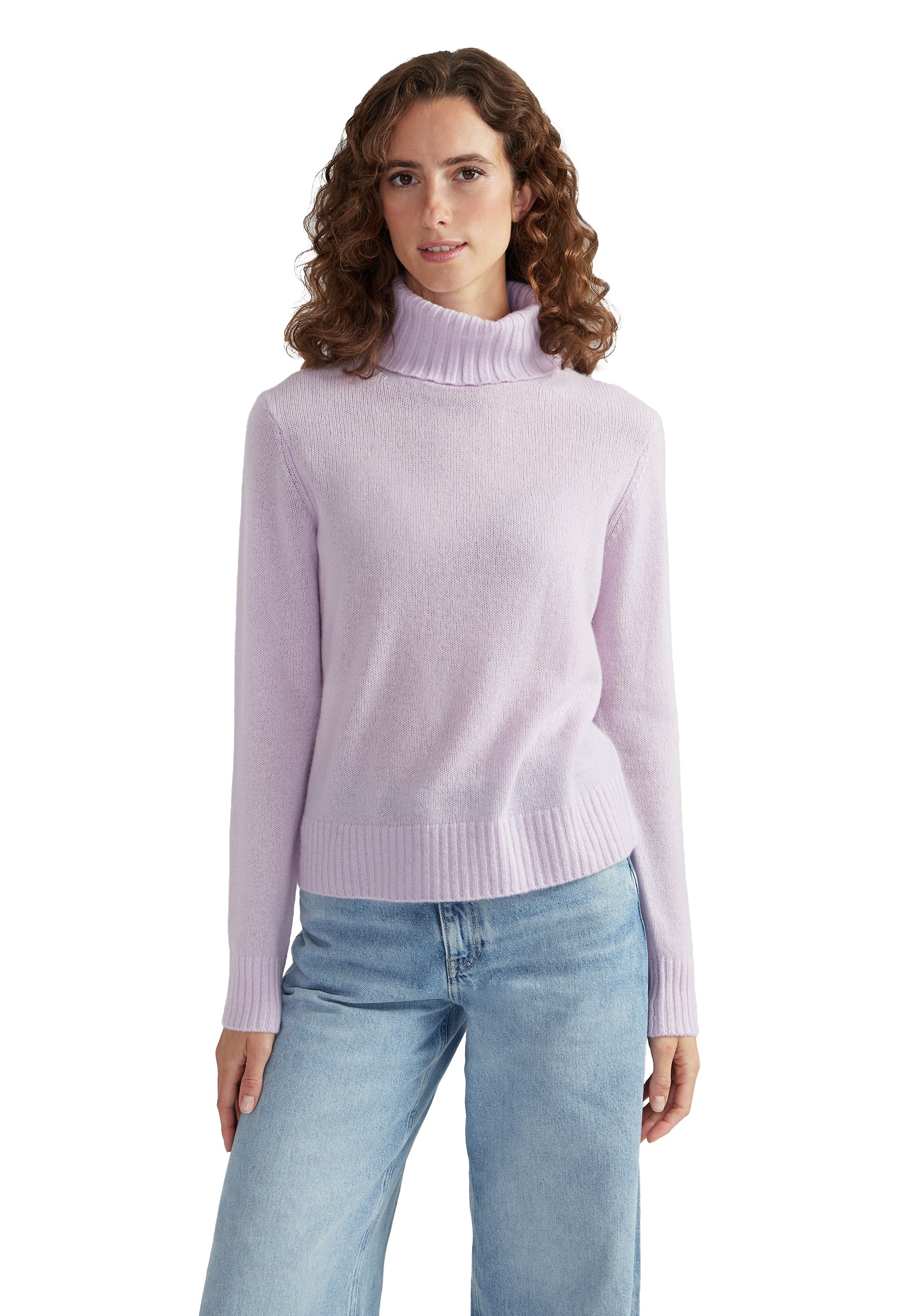 Style Republic 100% Pure Cashmere Regular Fit Turtleneck Women's Sweater