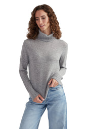 Style Republic 100% Pure Cashmere Regular Fit Turtleneck Women's Sweater