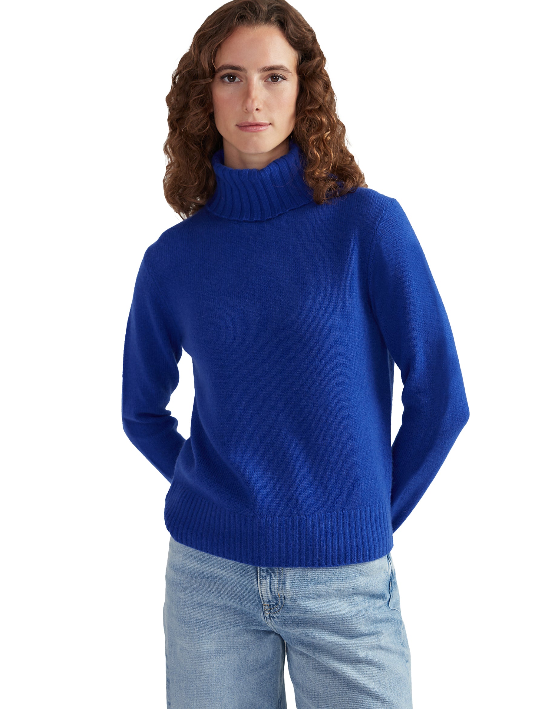 Style Republic 100% Pure Cashmere Regular Fit Turtleneck Women's Sweater