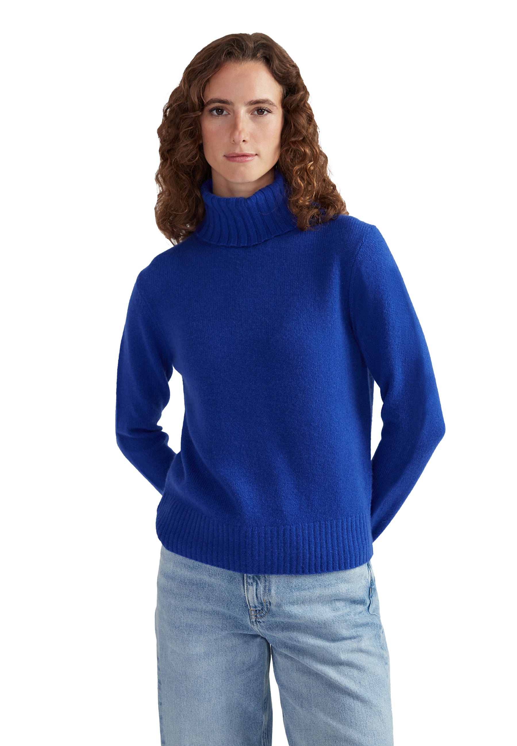 Style Republic 100% Pure Cashmere Regular Fit Turtleneck Women's Sweater