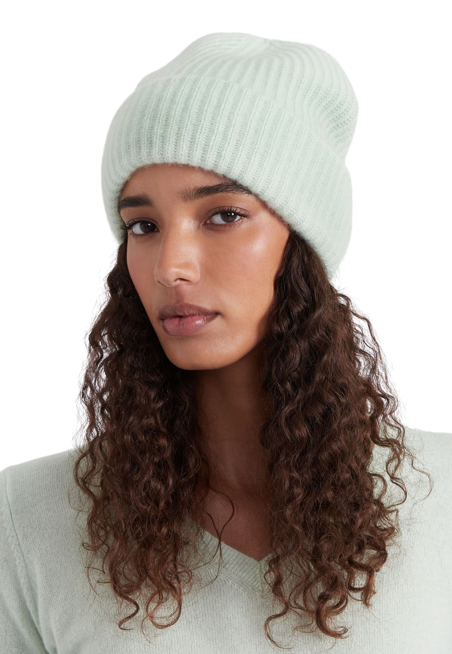 Style Republic 100% Pure Cashmere Chunky Knit Women's Beanie