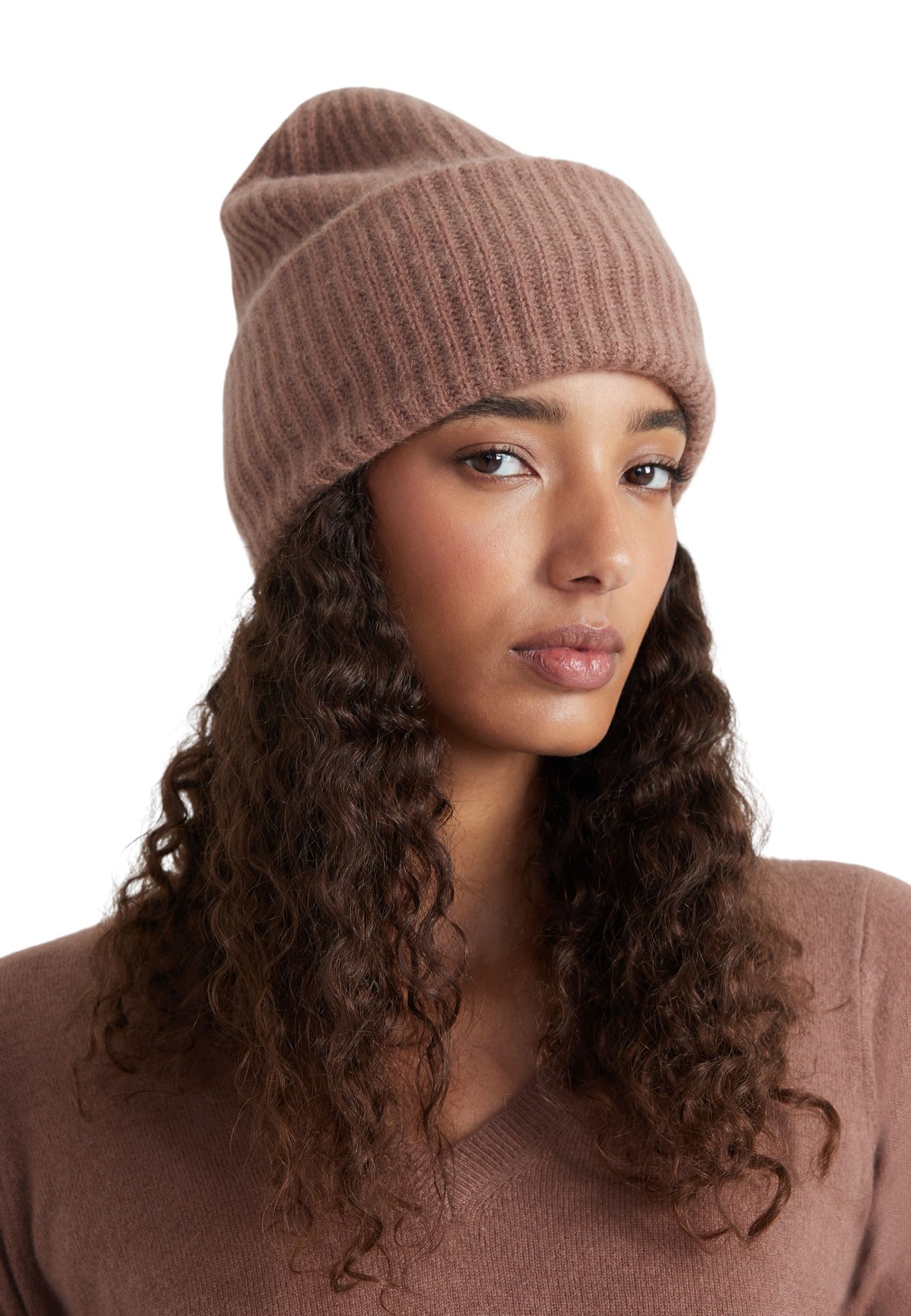 Style Republic 100% Pure Cashmere Chunky Knit Women's Beanie