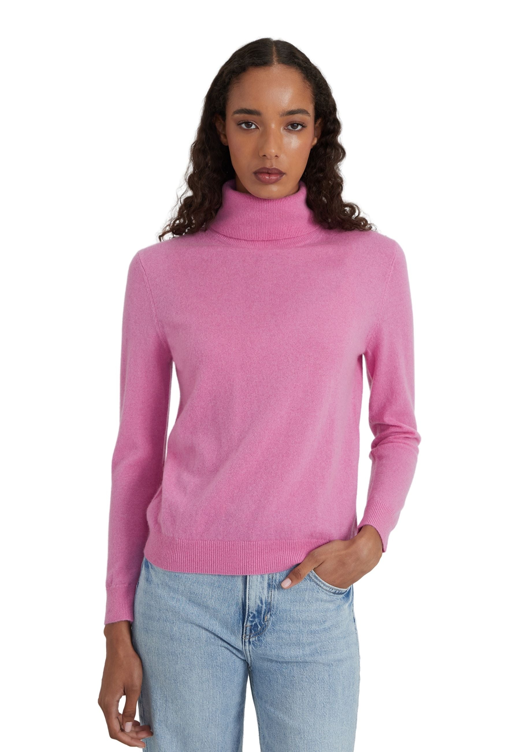 Style Republic 100% Pure Cashmere Classic Fit Turtleneck Women's Sweater