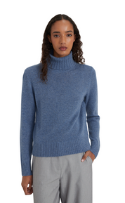 Style Republic 100% Pure Cashmere Regular Fit Turtleneck Women's Sweater