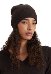 Style Republic 100% Pure Cashmere Women’s Ribbed Cuff Beanie