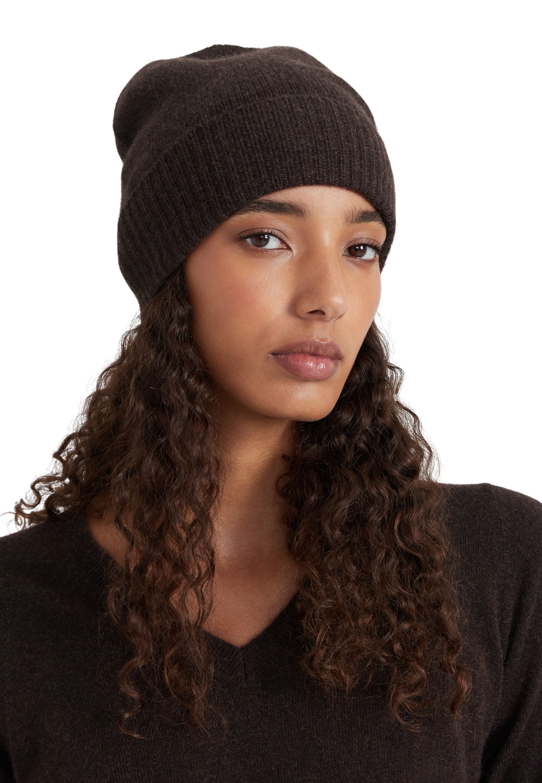 Style Republic 100% Pure Cashmere Women’s Ribbed Cuff Beanie