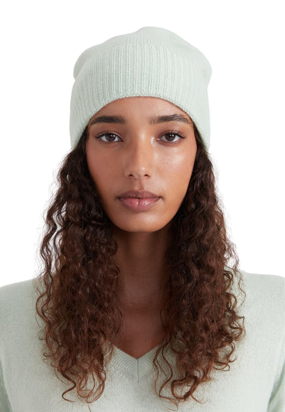 Style Republic 100% Pure Cashmere Women’s Ribbed Cuff Beanie