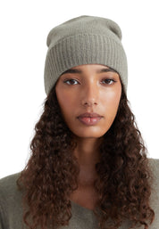 Style Republic 100% Pure Cashmere Women’s Ribbed Cuff Beanie