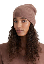 Style Republic 100% Pure Cashmere Women’s Ribbed Cuff Beanie
