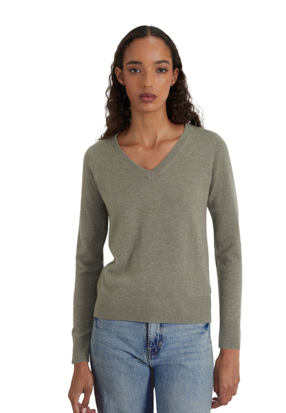 Style Republic 100% Pure Cashmere V-Neck Women's Sweater