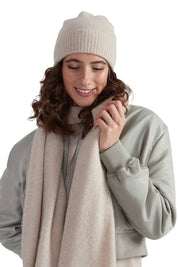 Style Republic 100% Pure Cashmere Women’s Ribbed Cuff Beanie