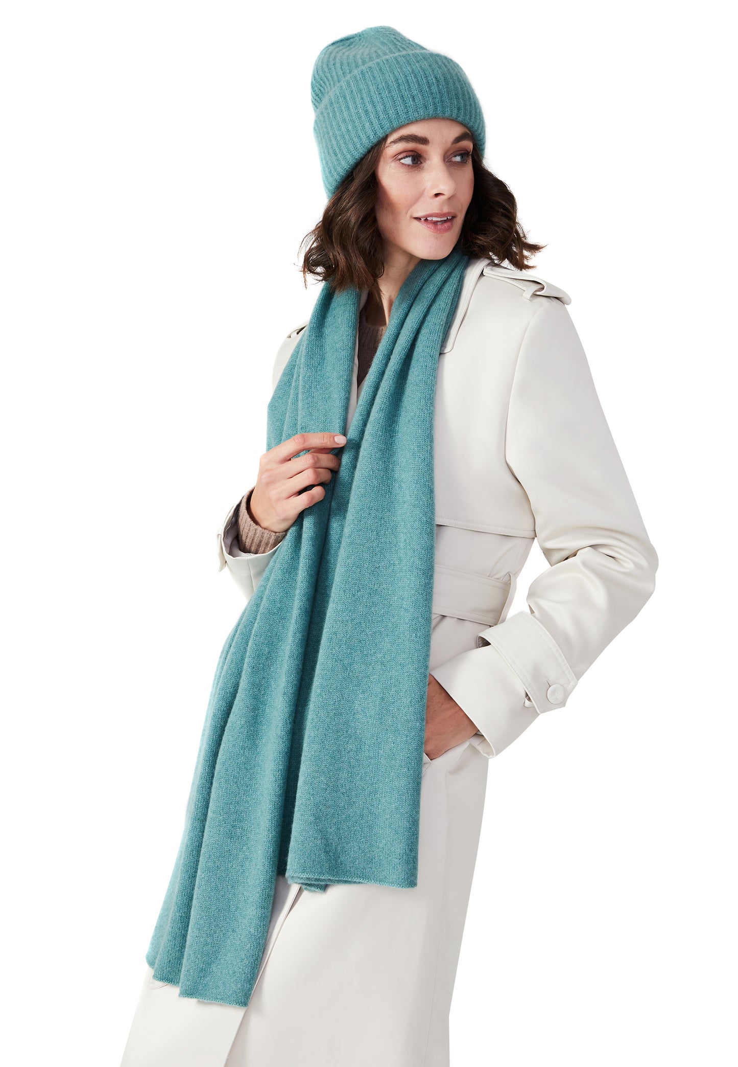 Style Republic 100% Pure Cashmere Women's Knitted Scarf