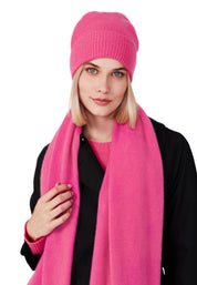 Style Republic 100% Pure Cashmere Women’s Ribbed Cuff Beanie