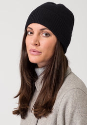 Style Republic 100% Pure Cashmere Women’s Ribbed Cuff Beanie