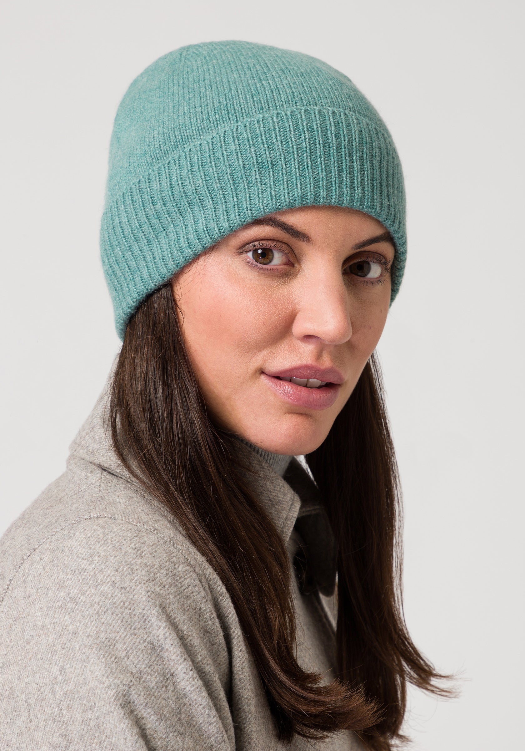 Style Republic 100% Pure Cashmere Women’s Ribbed Cuff Beanie