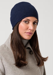 Style Republic Women's Rolled Edge Beanie - Premium Cashmere