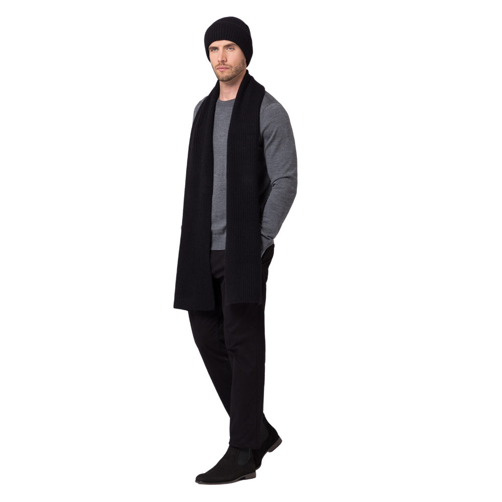 Style Republic Men's Cashmere Chunky Knit Scarf