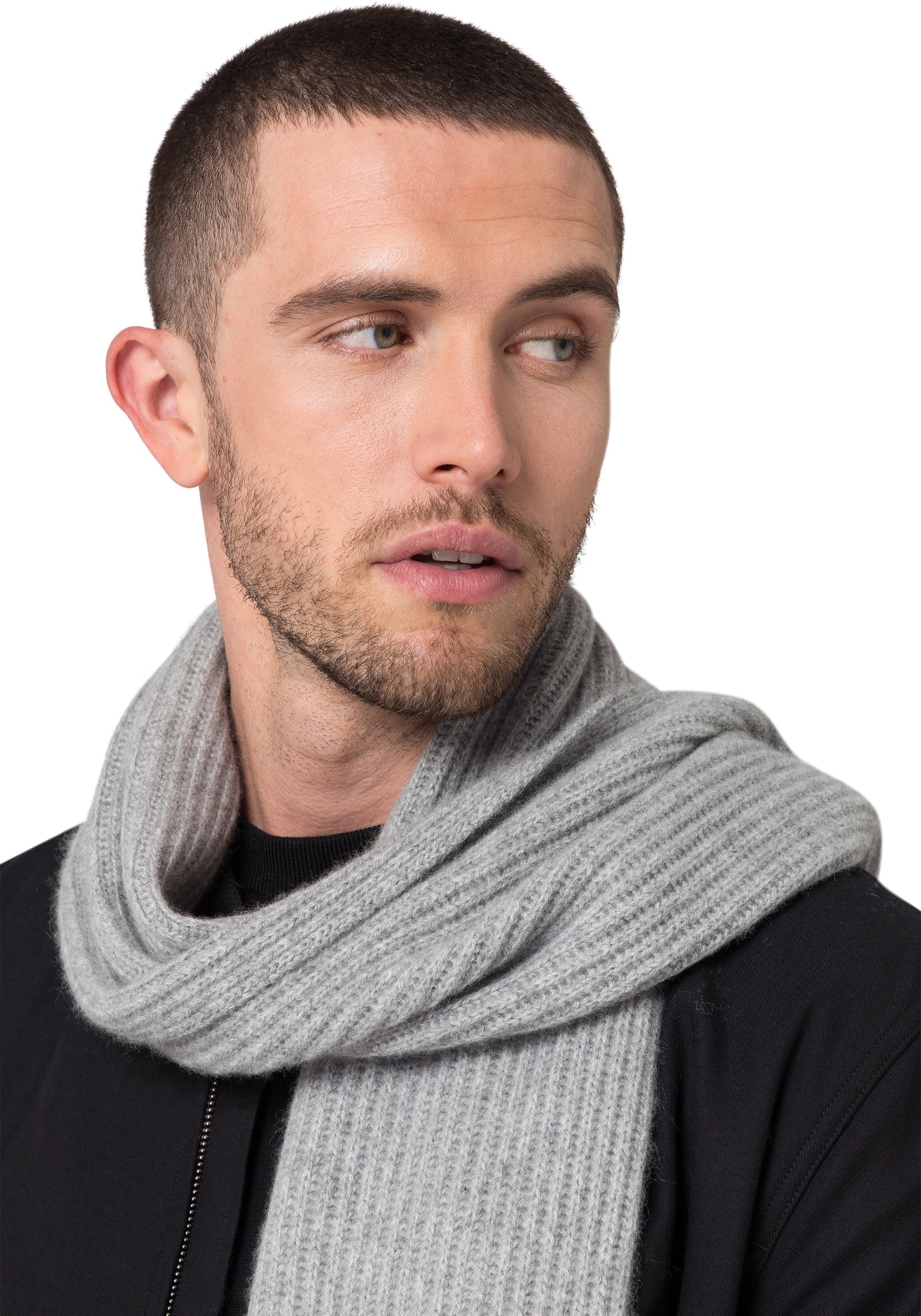 Style Republic Men's Cashmere Chunky Knit Scarf