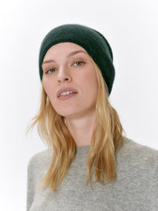 Style Republic Women's Rolled Edge Beanie - Premium Cashmere