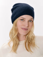 Style Republic Women's Rolled Edge Beanie - Premium Cashmere